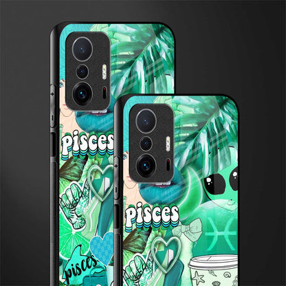 pisces aesthetic collage glass case for mi 11t pro 5g image-2