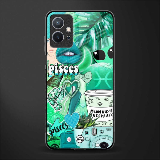 pisces aesthetic collage glass case for vivo y75 5g image