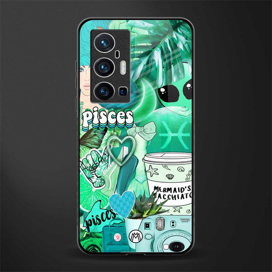 pisces aesthetic collage glass case for vivo x70 pro plus image