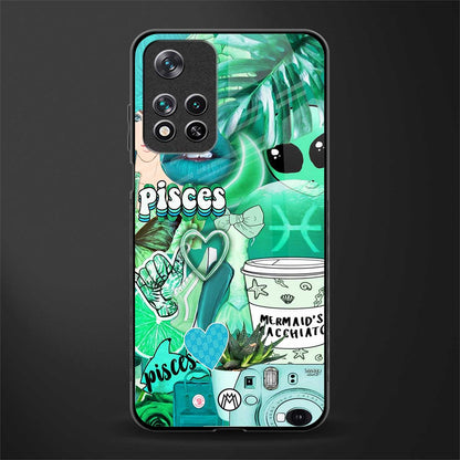 pisces aesthetic collage glass case for poco m4 pro 5g image