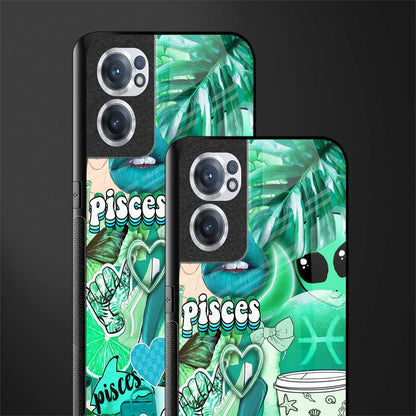 pisces aesthetic collage glass case for oneplus nord ce 2 5g image-2