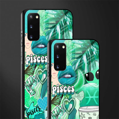 pisces aesthetic collage glass case for samsung galaxy s20 image-2