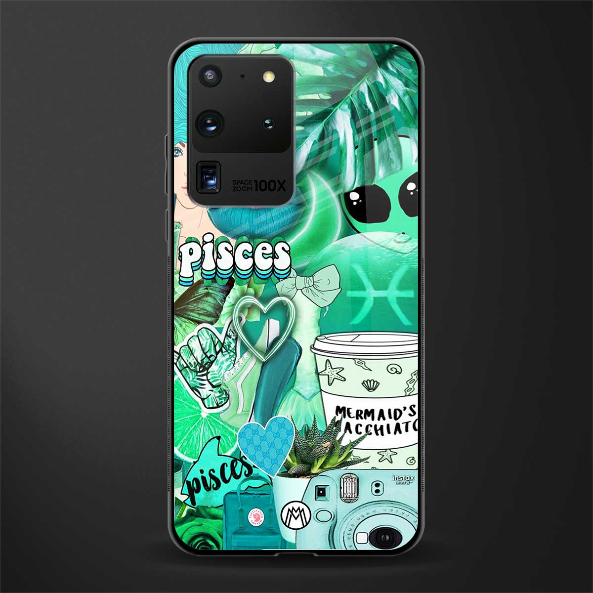 pisces aesthetic collage glass case for samsung galaxy s20 ultra image