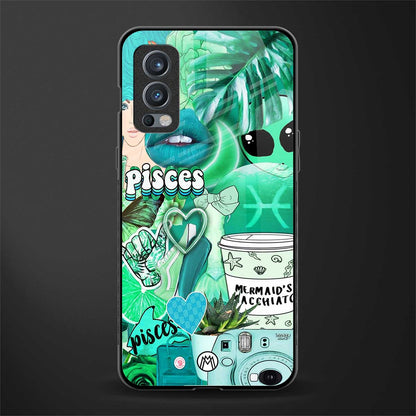 pisces aesthetic collage glass case for oneplus nord 2 5g image