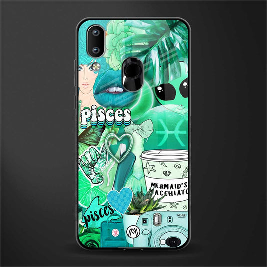 pisces aesthetic collage glass case for vivo y91 image