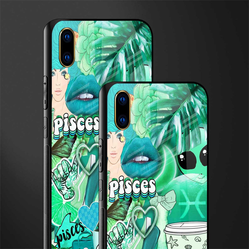 pisces aesthetic collage glass case for vivo v11 pro image-2