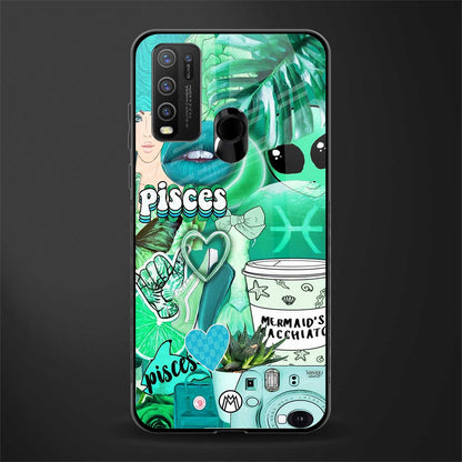 pisces aesthetic collage glass case for vivo y30 image