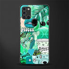 pisces aesthetic collage glass case for samsung galaxy a21s image