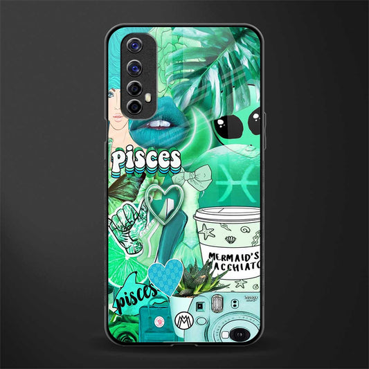 pisces aesthetic collage glass case for realme 7 image