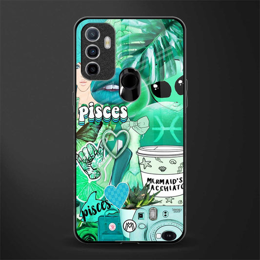 pisces aesthetic collage glass case for oppo a53 image
