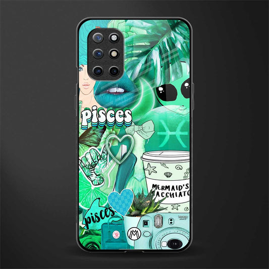 pisces aesthetic collage glass case for oneplus 8t image
