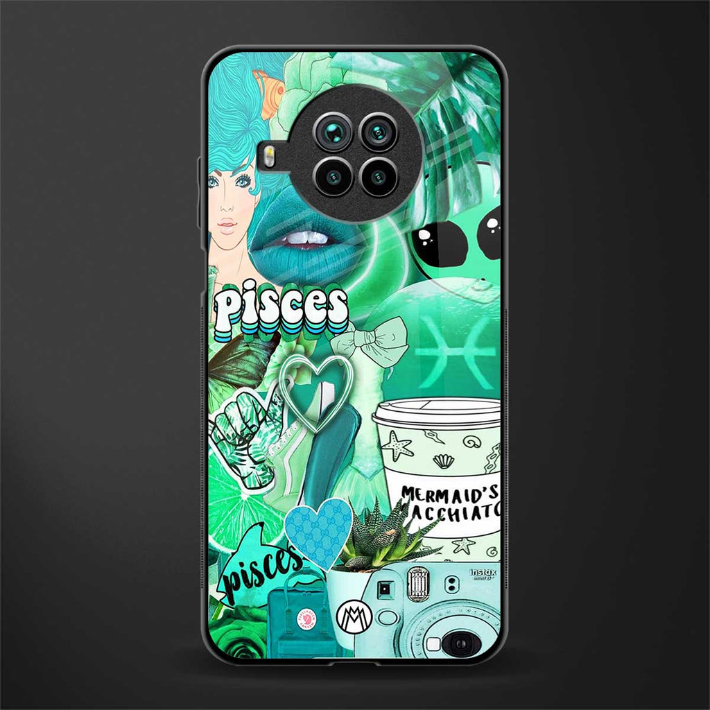 pisces aesthetic collage glass case for mi 10i image