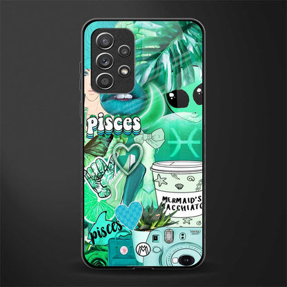 pisces aesthetic collage glass case for samsung galaxy a72 image