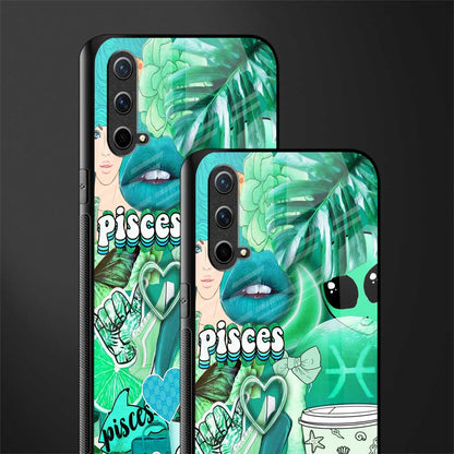 pisces aesthetic collage glass case for oneplus nord ce 5g image-2