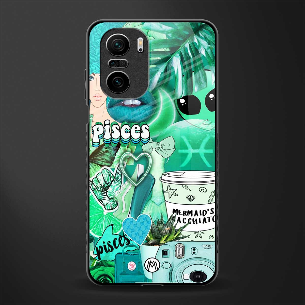 pisces aesthetic collage glass case for mi 11x 5g image