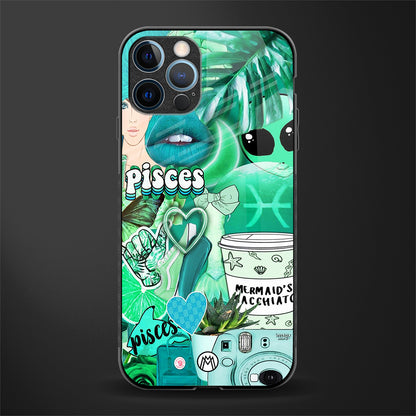 pisces aesthetic collage glass case for iphone 12 pro max image
