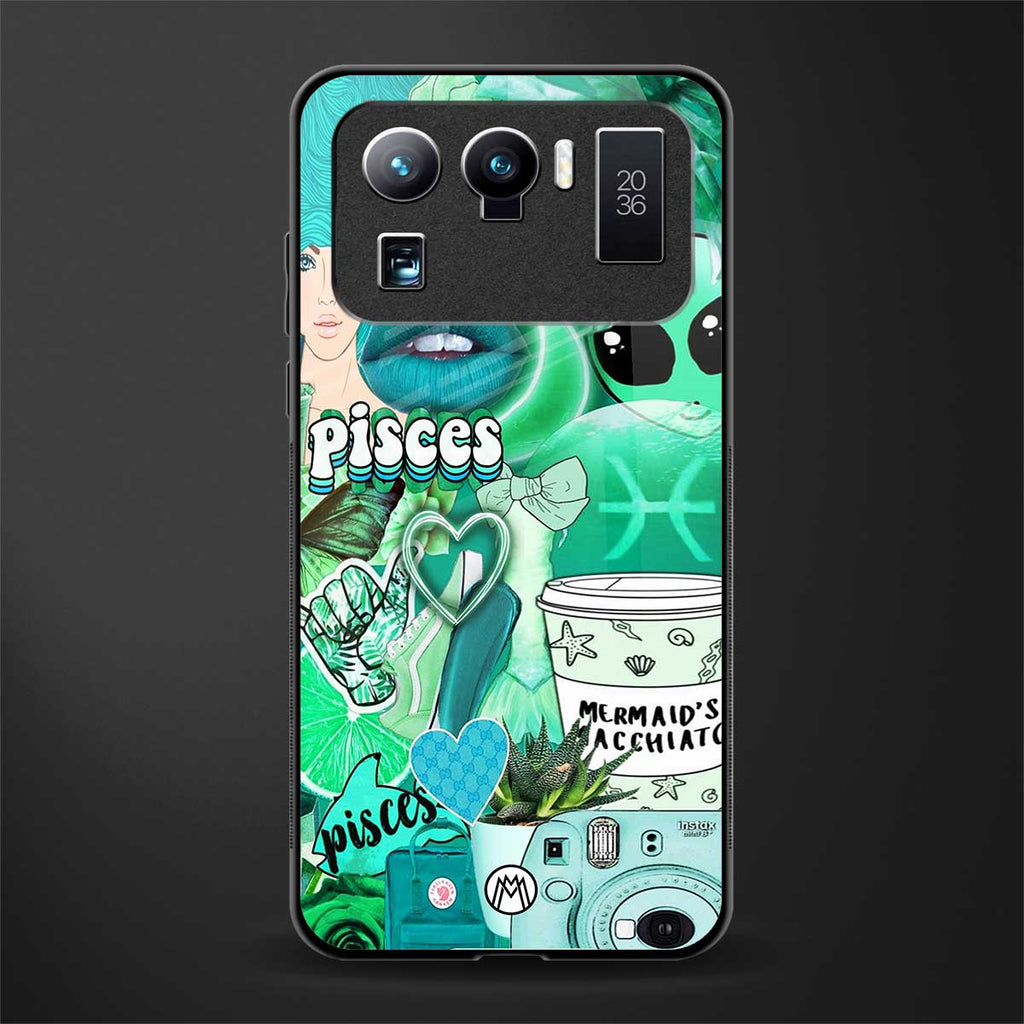 pisces aesthetic collage glass case for mi 11 ultra 5g image