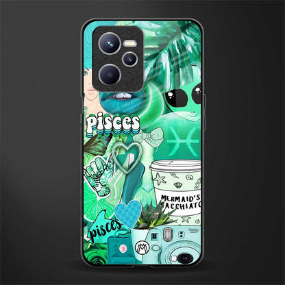 pisces aesthetic collage glass case for realme c35 image
