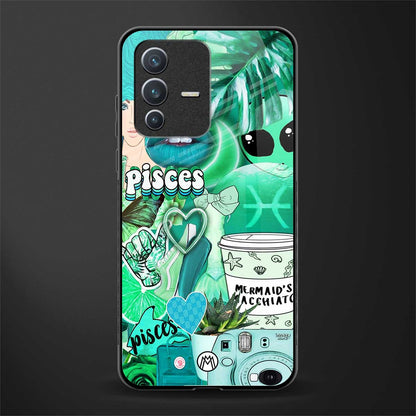 pisces aesthetic collage glass case for vivo v23 5g image