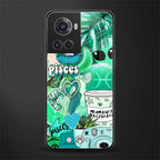 pisces aesthetic collage back phone cover | glass case for oneplus 10r 5g