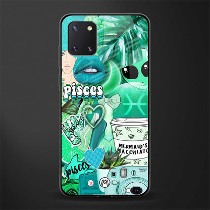pisces aesthetic collage glass case for samsung a81 image