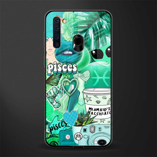 pisces aesthetic collage glass case for samsung a21 image