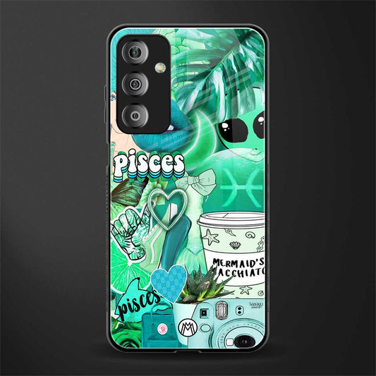 pisces aesthetic collage back phone cover | glass case for samsung galaxy f23 5g