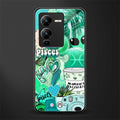 pisces aesthetic collage back phone cover | glass case for vivo v25 pro 5g