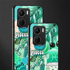 pisces aesthetic collage back phone cover | glass case for vivo y16