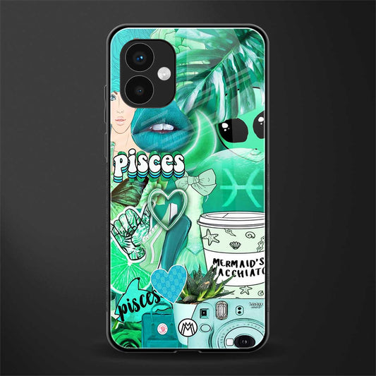 pisces aesthetic collage back phone cover | glass case for samsung galaxy a04