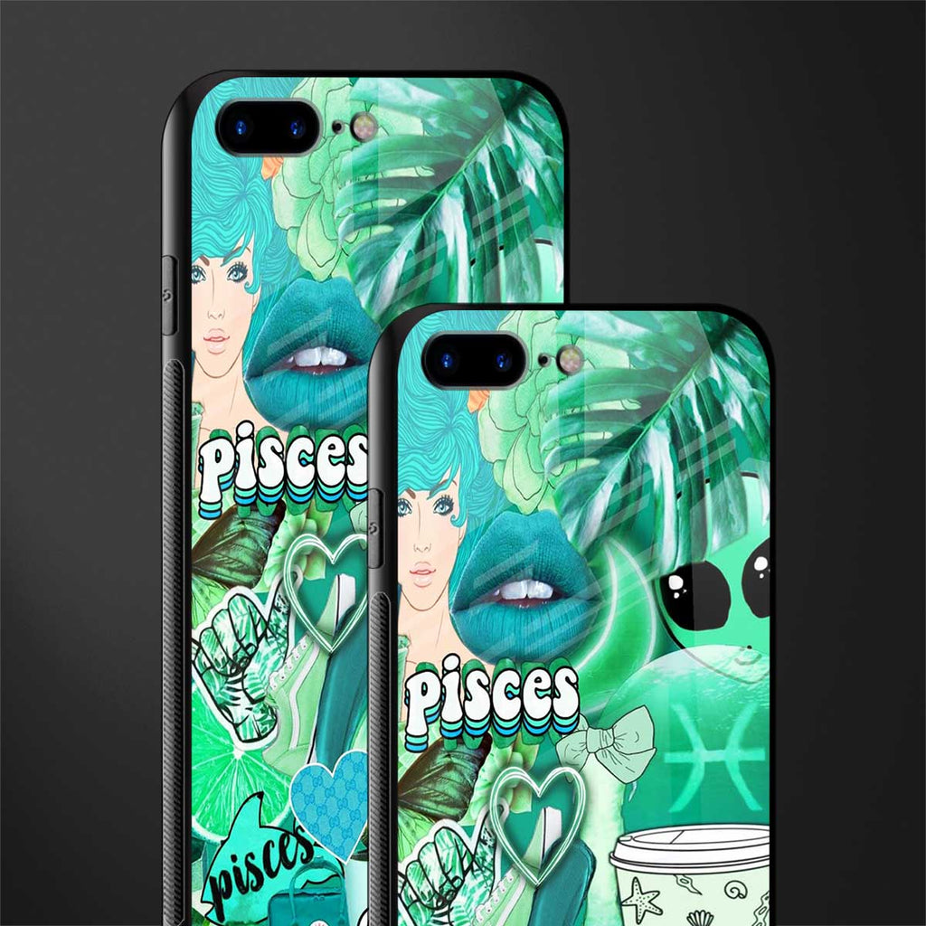 pisces aesthetic collage glass case for iphone 7 plus image-2