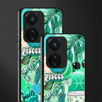 pisces aesthetic collage back phone cover | glass case for vivo t1 44w 4g