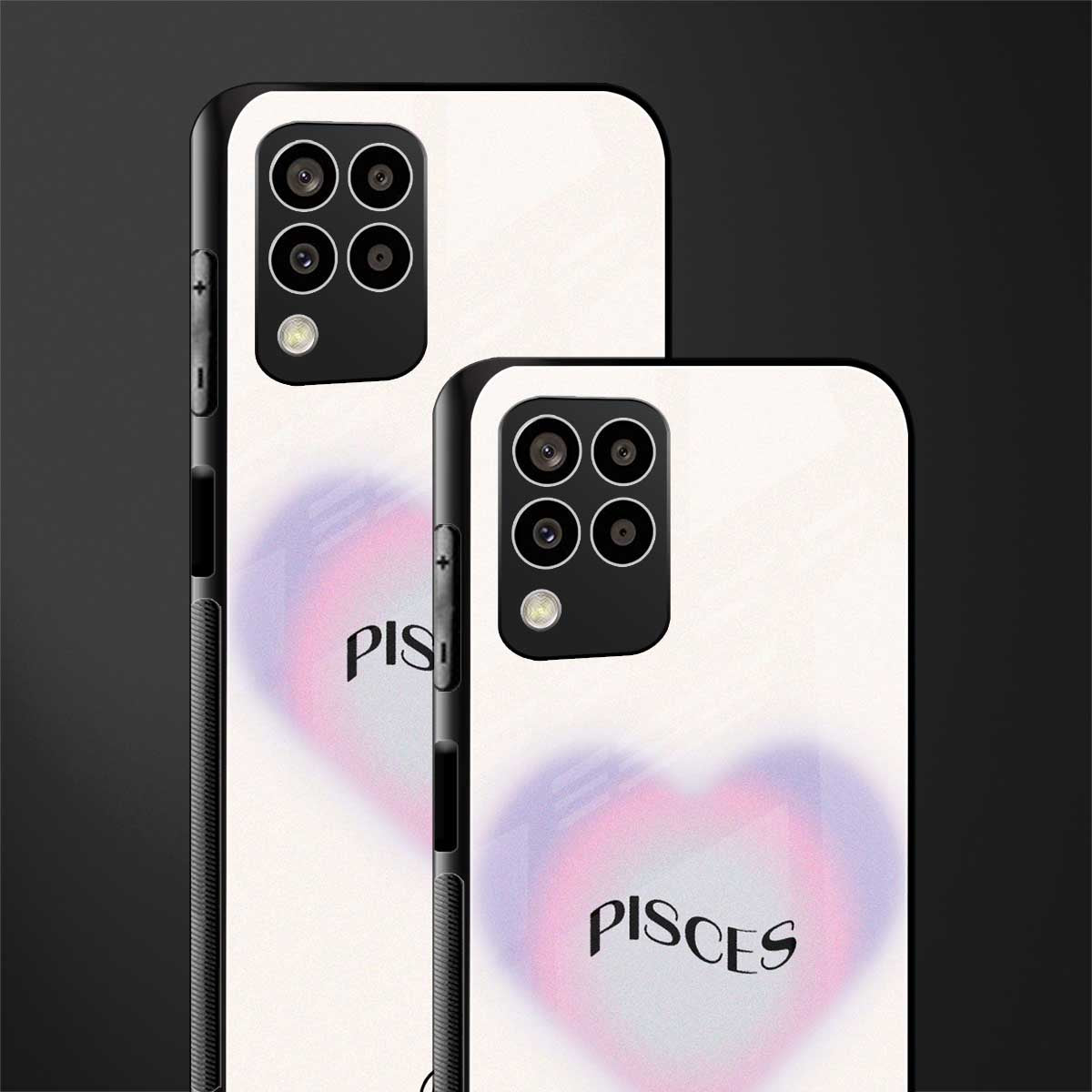 pisces minimalistic back phone cover | glass case for samsung galaxy m33 5g