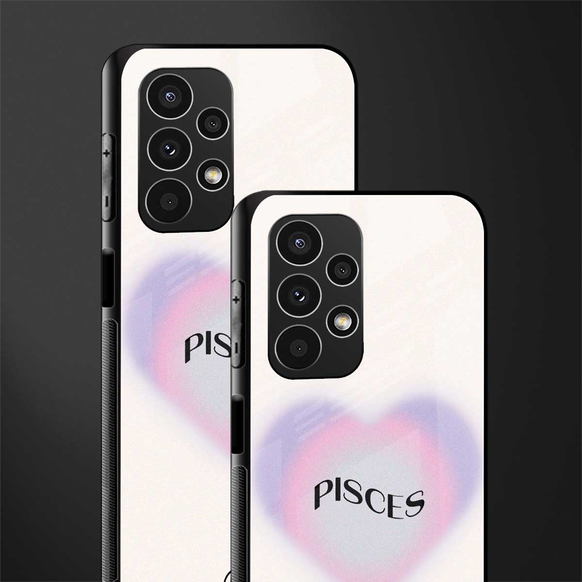 pisces minimalistic back phone cover | glass case for samsung galaxy a13 4g