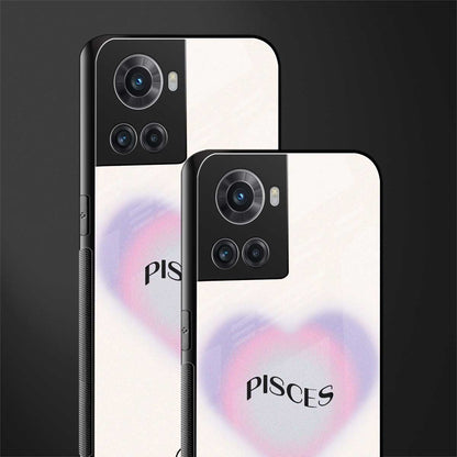 pisces minimalistic back phone cover | glass case for oneplus 10r 5g