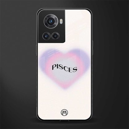 pisces minimalistic back phone cover | glass case for oneplus 10r 5g