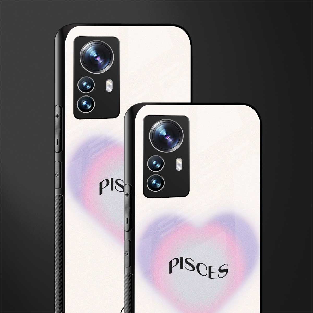 pisces minimalistic back phone cover | glass case for xiaomi 12 pro