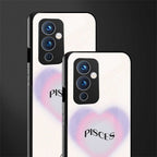 pisces minimalistic back phone cover | glass case for oneplus 9