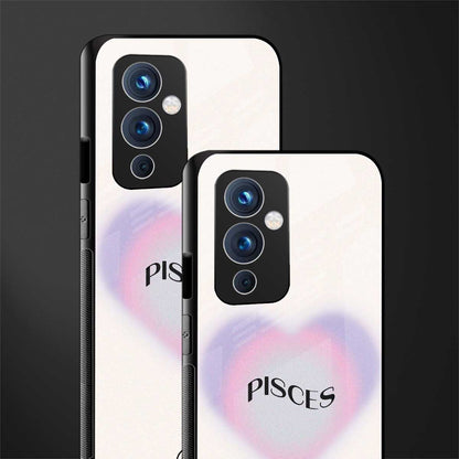 pisces minimalistic back phone cover | glass case for oneplus 9