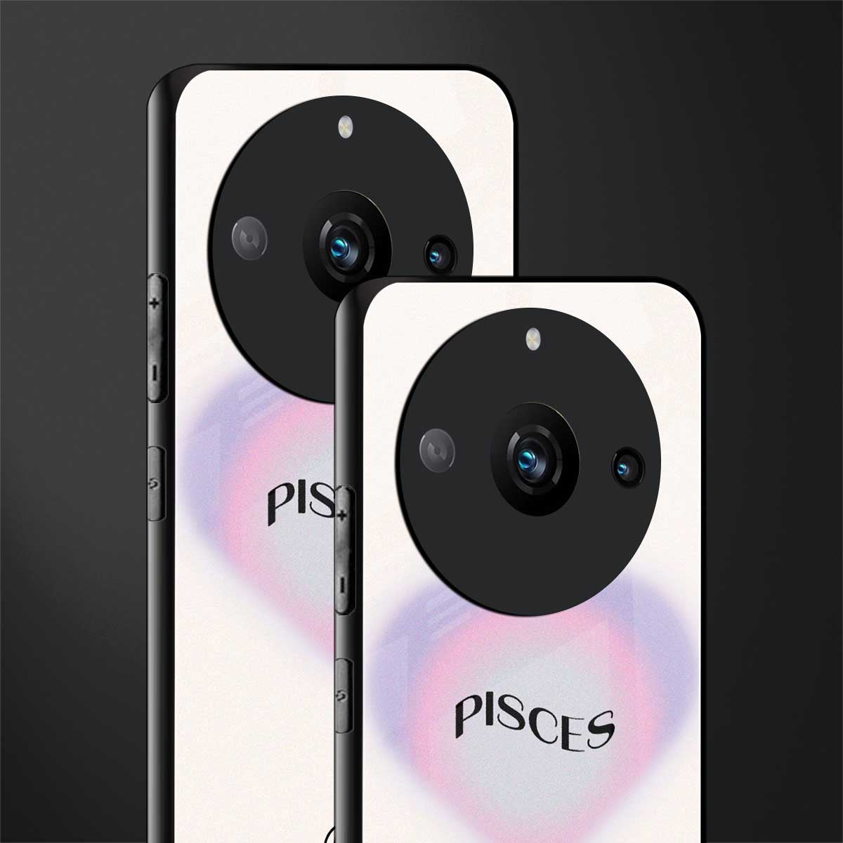 pisces minimalistic back phone cover | glass case for realme 11 pro 5g