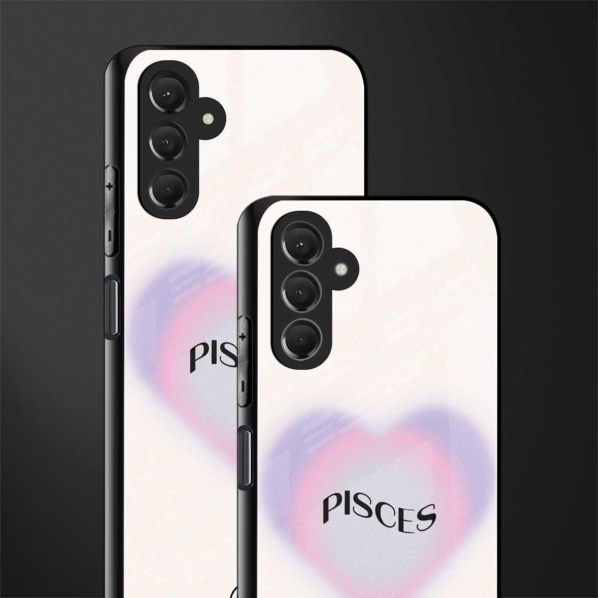 pisces minimalistic back phone cover | glass case for samsun galaxy a24 4g