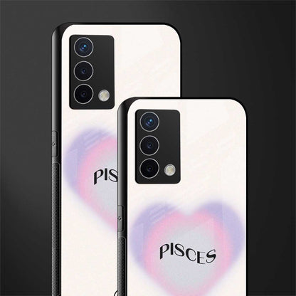pisces minimalistic back phone cover | glass case for oppo a74 4g