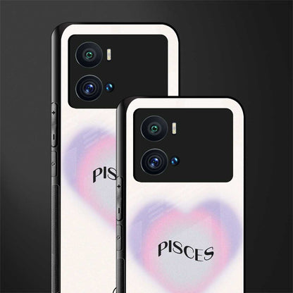 pisces minimalistic back phone cover | glass case for iQOO 9 Pro