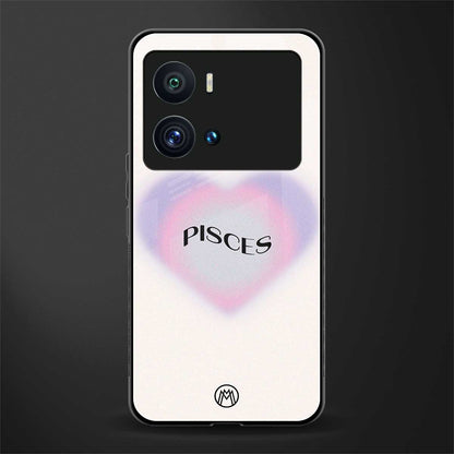 pisces minimalistic back phone cover | glass case for iQOO 9 Pro