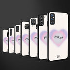 pisces minimalistic back phone cover | glass case for vivo y72