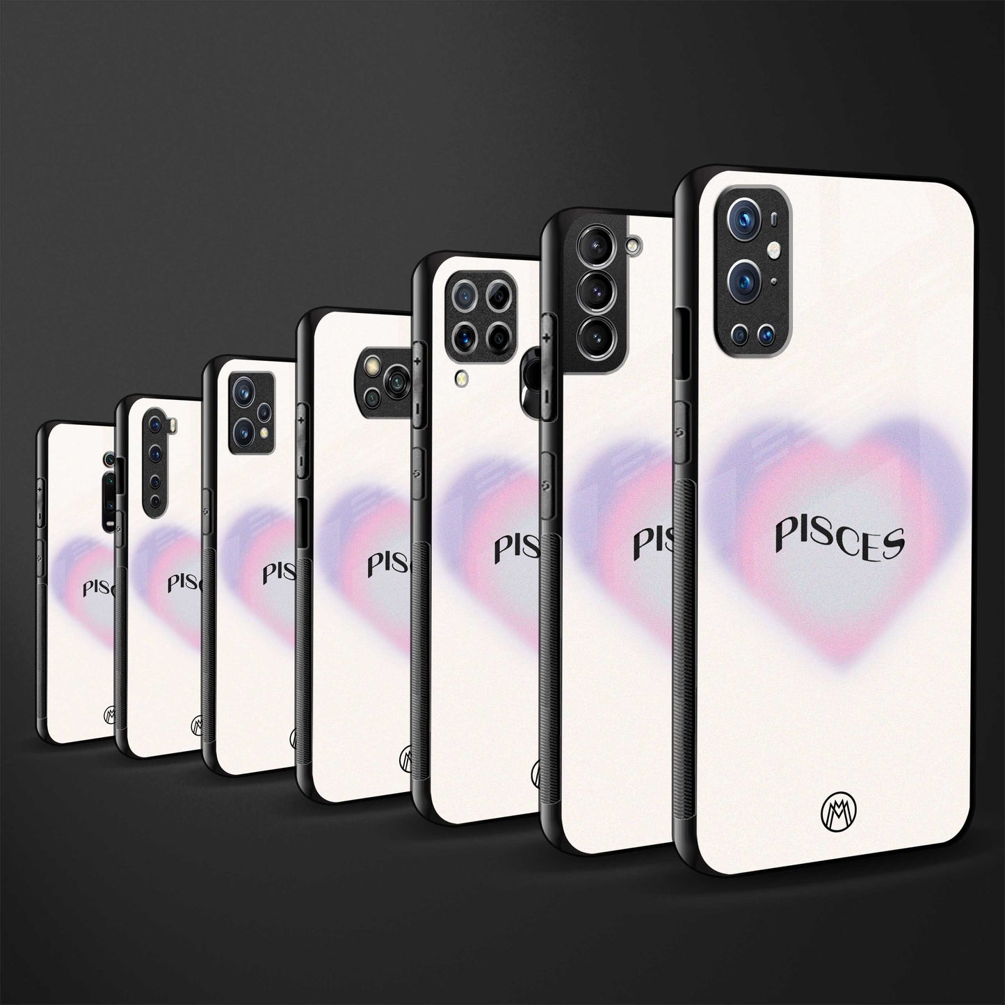 pisces minimalistic back phone cover | glass case for xiaomi 12 pro