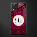 platform nine and three-quarters back phone cover | glass case for vivo y73
