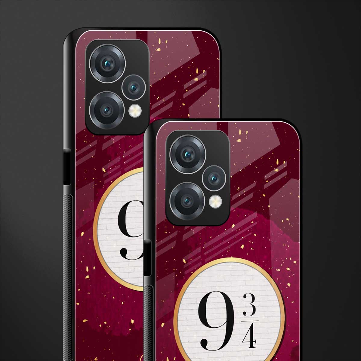 platform nine and three-quarters back phone cover | glass case for realme 9 pro 5g