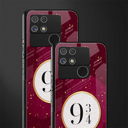 platform nine and three-quarters back phone cover | glass case for realme narzo 50a