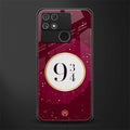 platform nine and three-quarters back phone cover | glass case for realme narzo 50a